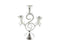 Designer Candle Stand In German Silver - 1000gms