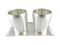 German Silver 2 Matka Glass With Tray - 500gms
