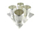 German Silver Matka Pot Cups 4 With Tray - 1000gms