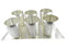 German Silver 6 Piece Matka Glass With Tray - 1250gms