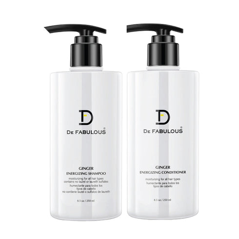 De Fabulous Ginger Energizing Shampoo + Conditioner