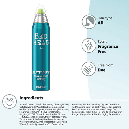 Tigi Bed Head Masterpiece Massive Shine Hair spray 340ml