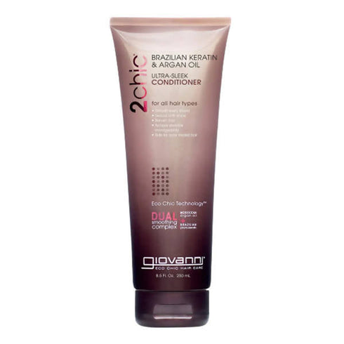 Giovanni Organic 2Chic Brazilian Keratin and Argan Oil UltraSleek Conditioner 250ml