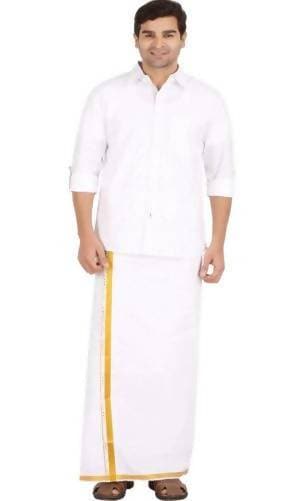 Ramraj Cotton Gold King Single Dhoti