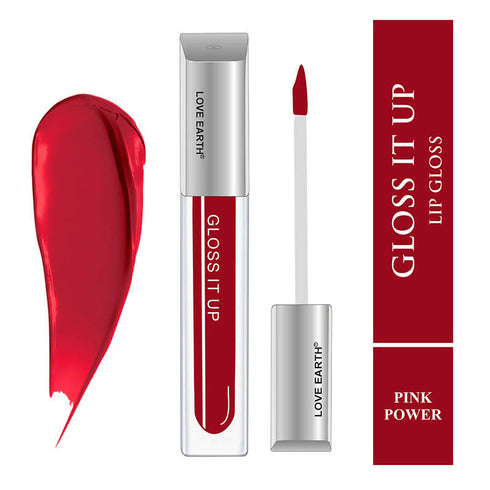 Love Earth Lip Gloss Pink Power |Deep Pink