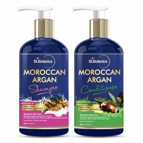 St Botanica Moroccan Argan Hair Shampoo | Conditioner 300ml Kit