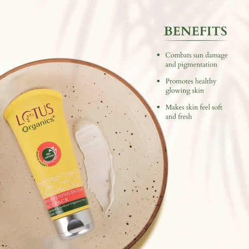 Lotus Organics+ Brightening De Tan Face Pack