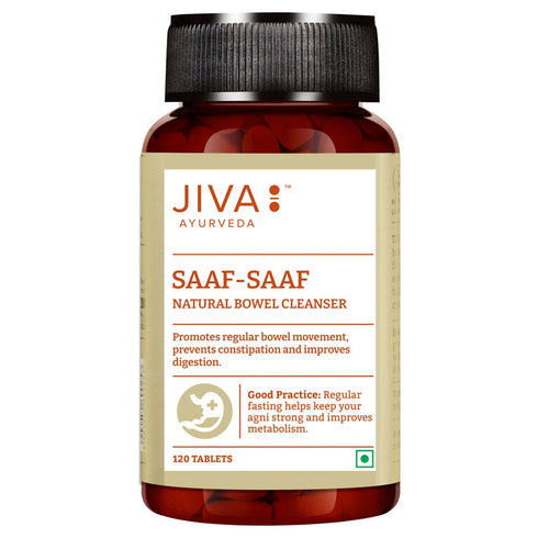 Jiva Ayurveda Saaf-Saaf Natural Bowel Cleanser Tablets