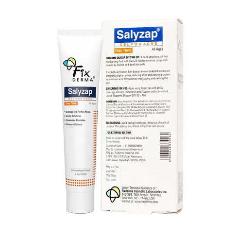 Fixderma Skincare Salyzap Day Time Gel For Acne Prone Skin
