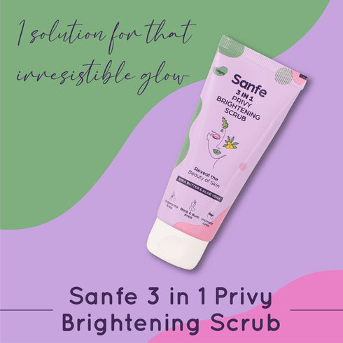 Sanfe 3 In 1 Privy Brightening Scrub 50Gms