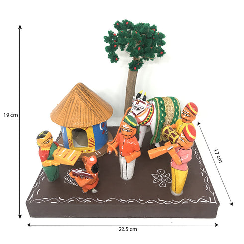 Makara Sankranti Theme show piece Kondapalli Bommalu