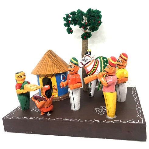 Makara Sankranti Theme show piece Kondapalli Bommalu