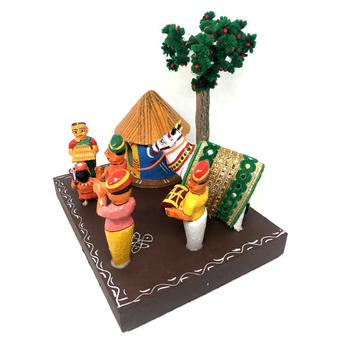 Makara Sankranti Theme show piece Kondapalli Bommalu