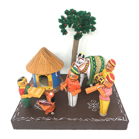 Makara Sankranti Theme show piece Kondapalli Bommalu