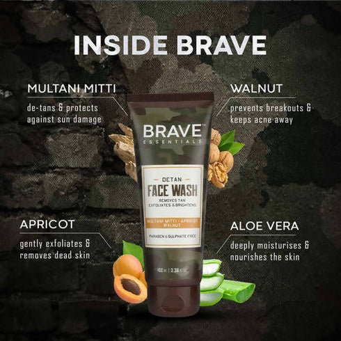 Brave Essentials De Tan Face Wash