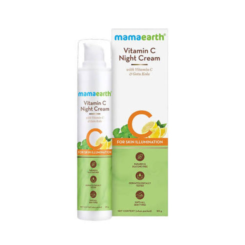 Mamaearth Vitamin C Night Cream For Skin Illumination 50g