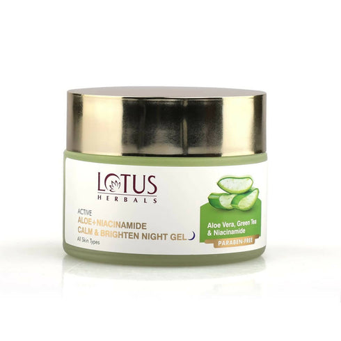 Lotus Herbals Active Aloe + Niacinamide Calm And Brighten Night Gel