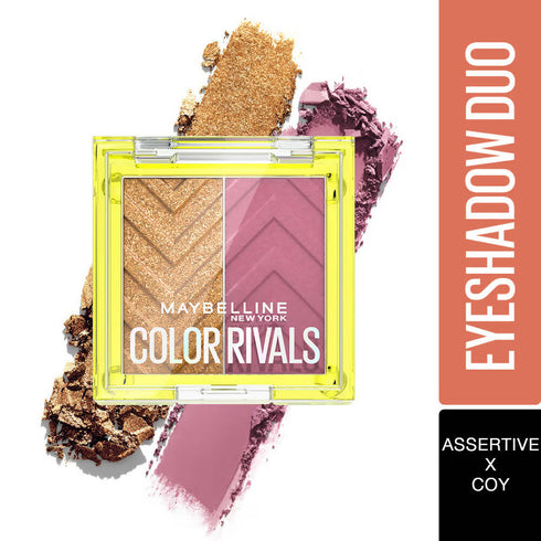 Maybelline New York Color Rivals Longwear Eyeshadow Duo | Assertive X Coy