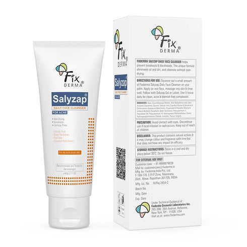 Fixderma Skincare Salyzap Daily Face Cleanser For Acne Prone Skin