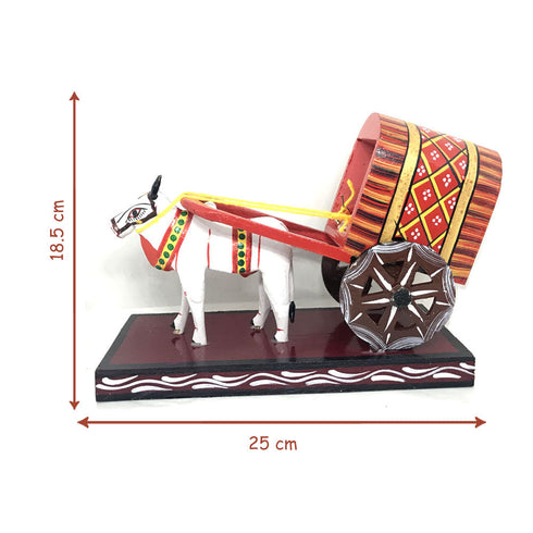 Light Weight Wooden Bullock cart Kondapalli Toys