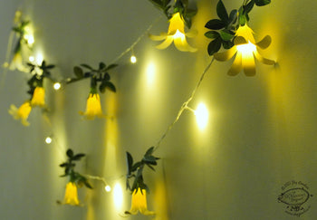 White Paper Flower Fairy Lights