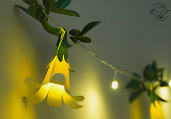 White Paper Flower Fairy Lights