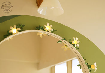 White Paper Flower Fairy Lights