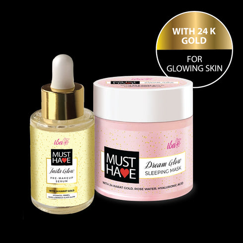 Iba Must Have Insta Glow Pre-Makeup Serum + Sleeping Mask Combo