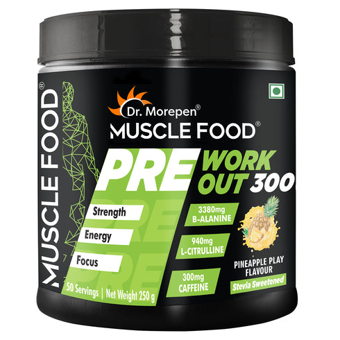 Dr. Morepen Pre Workout 300 Pineapple Play 250g