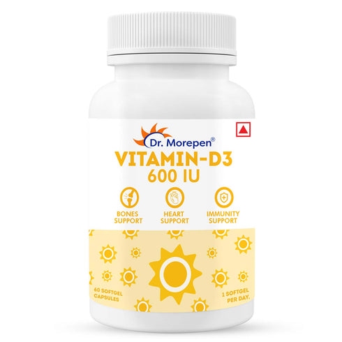 Dr. Morepen Vitamin-D3 600 IU Softgel Capsule 60 Capsule