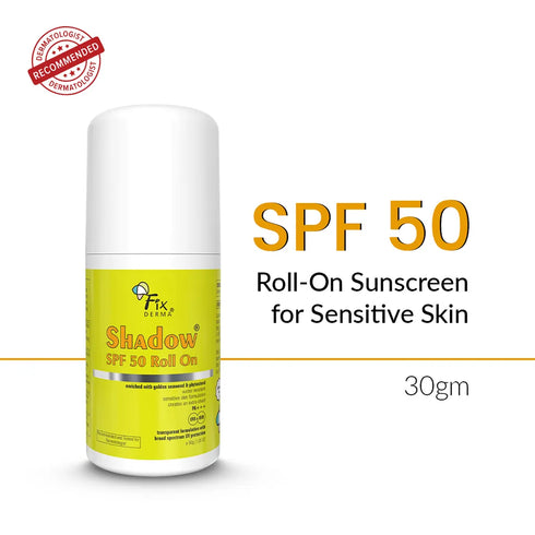 Fixderma Skincare Roll On Sunscreen For Face Spf 50 All Skin Types