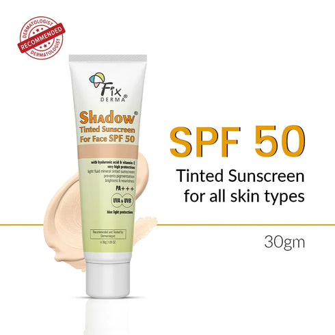 Fixderma Skincare Tinted Sunscreen With Spf 50 For Face
