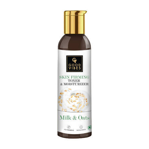 Good Vibes Milk & Oats Skin Firming Toner and Moisturizer