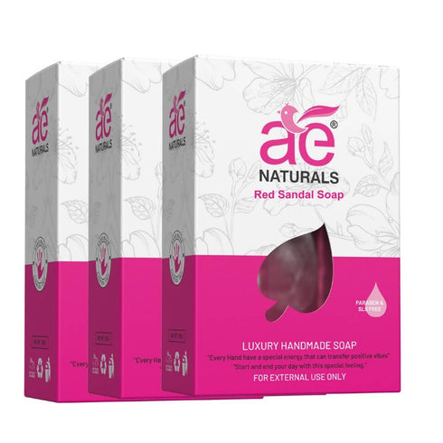 Ae Naturals Handmade Red Sandal Soap 100g