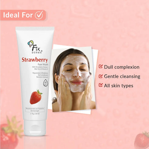 Fixderma Skincare Strawberry Face Wash
