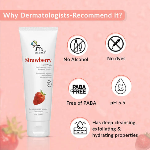 Fixderma Skincare Strawberry Face Wash