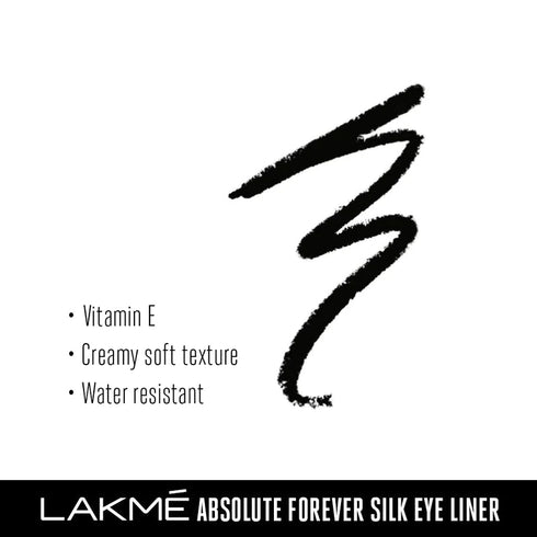 Lakme Absolute Forever Silk Eyeliner Black Last 0.28G