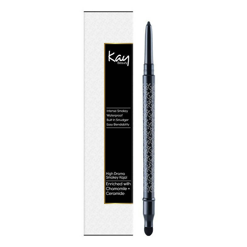Kay Beauty Waterproof Smokey Kajal with Smudger | Raven Hue – PUSHMYCART