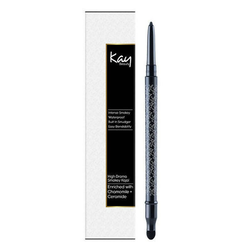 Kay Beauty Waterproof Smokey Kajal with Smudger | Raven Hue