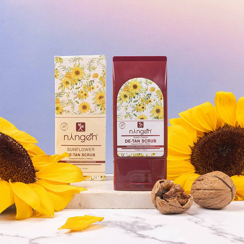 Ningen Sunflower DeTan Face Scrub