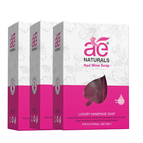 Ae Naturals Handmade Red Wine Soap 100g