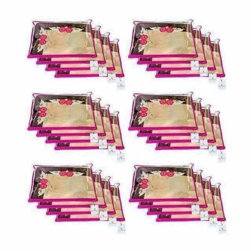 Kuber Industries 24 Piece Non Woven Saree Cover Set