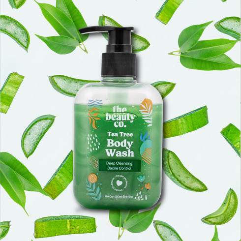 the beauty co India Tea Tree Body Wash For Bacne Control and Detoxifying
