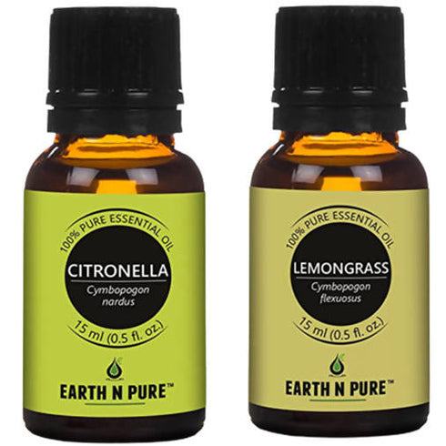 Earth N Pure Lemongrass and Citronella Essential Oils
