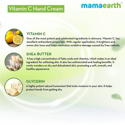 Mamaearth Vitamin C Hand Cream For Intense Moisturization