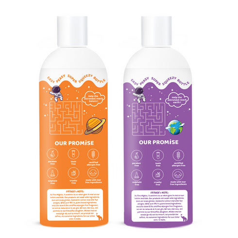Tiny Mighty Kids Bathing Pack Body Wash + Hair Shampoo