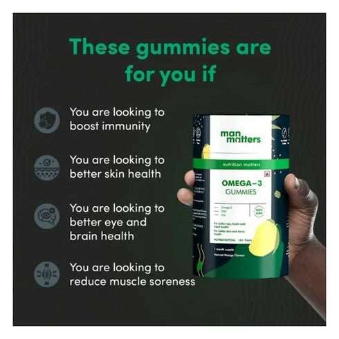 Man Matters Omega 3 Gummies