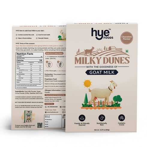 Hye Foods Milky Dunes Goat Milk Powder Chocolate Flavour