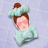 The Face Shop Mint Green Fluffy Headband & Scrunchie