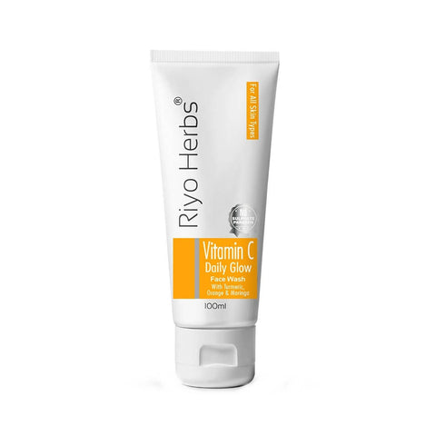 Riyo Herbs Vitamin C Daily Glow Face Wash With Turmeric Orange and Moringa
